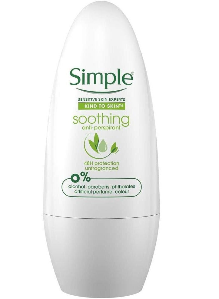 Soothing Fragrance Free Antiperspirant Roll-on For Women 50 ML