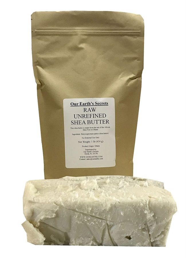 Ivory Raw Unrefined Shea Butter Top Grade, 1 Pound