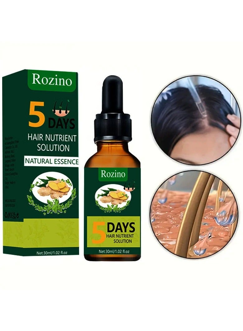 Ginger hair care essential oil improves frizz and prevents hair loss. No-wash hair care and softening essential oil