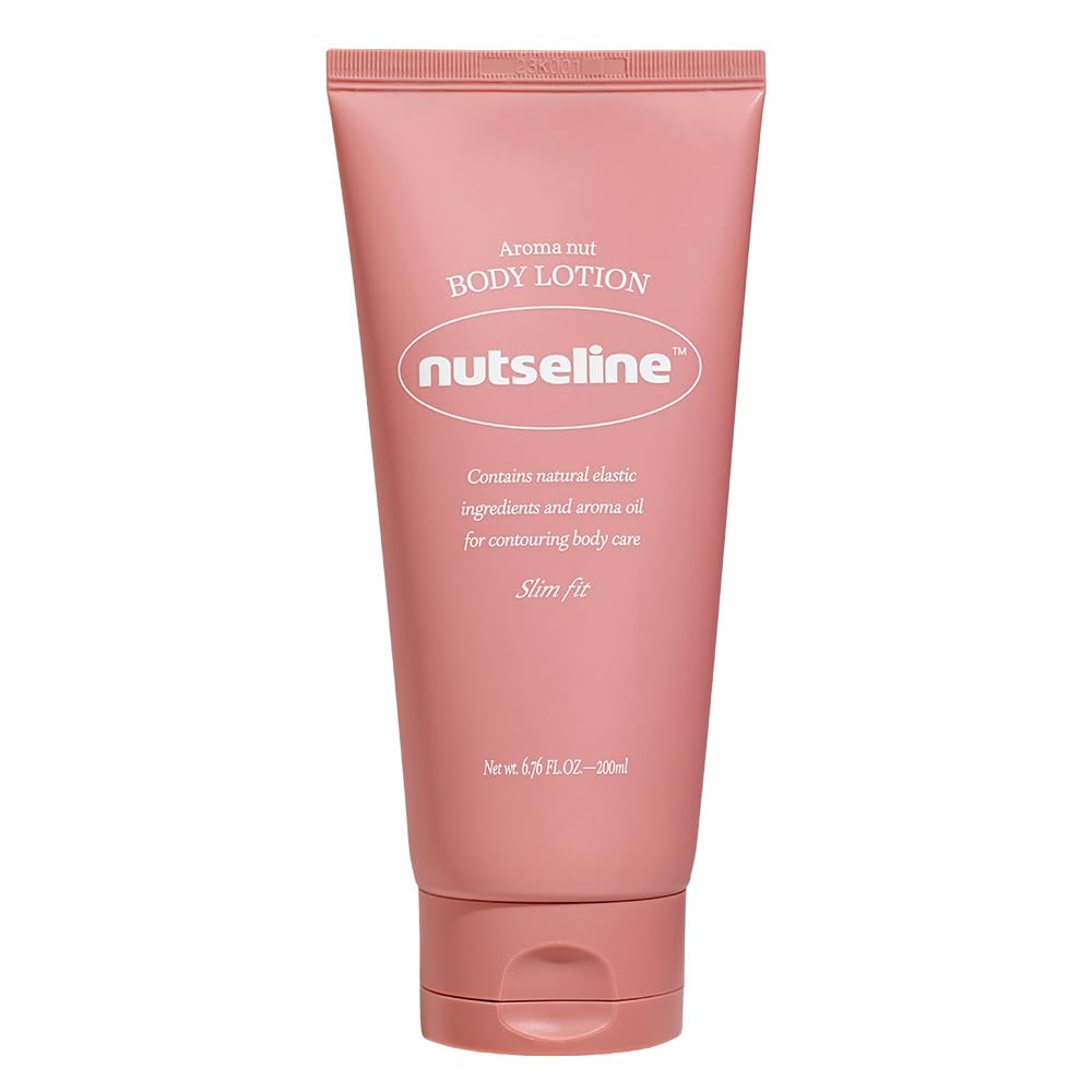 nutseline Aroma Nut Slim Fit Body Lotion-Korean Skin Care with 11 Aroma Essential Oils Extract, Anti-Cellutile Lotion, Natural Aroma Scent, Gluten-Free(200ml / 6.76 fl oz.)