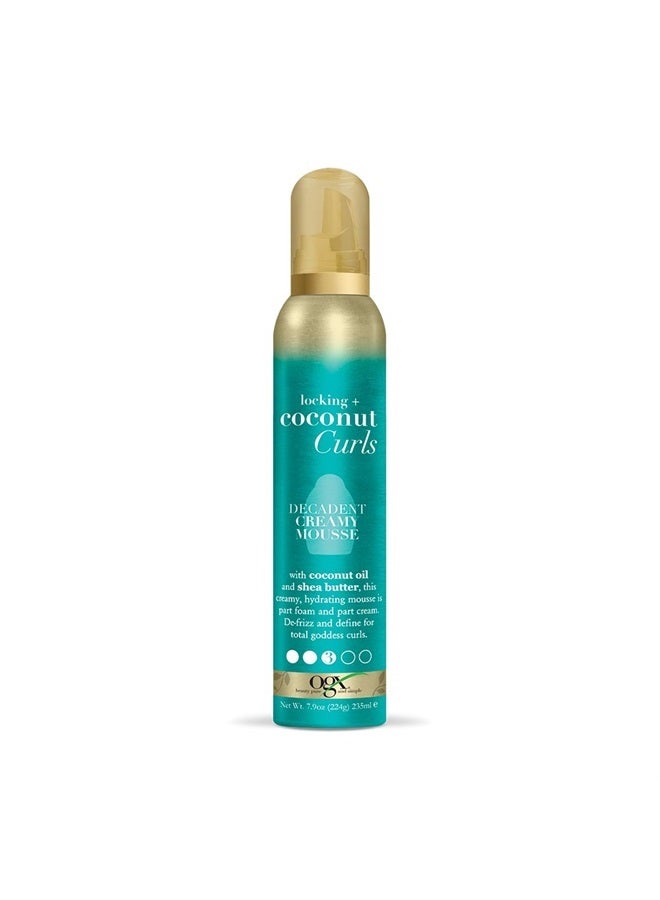 Locking + Coconut Curls Decadent Creamy Mousse, 7.9 Ounce