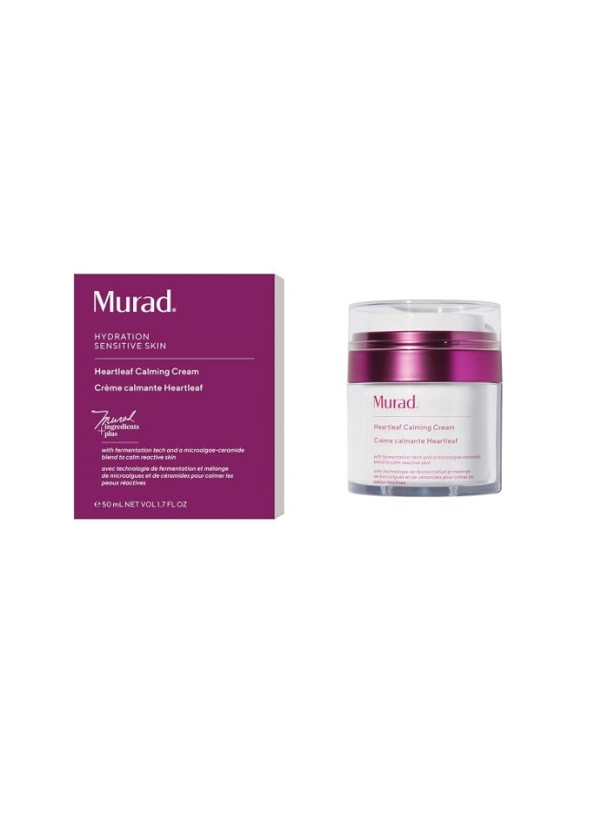Murad Heartleaf Calming Cream 50ml – Intensive Comfort for Reactive Skin, Heartleaf & Ceramides, Barrier-Strengthening Cream for Redness Relief 50ml