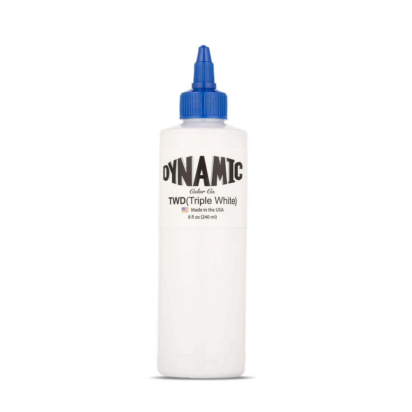 Dynamic Triple White Tattoo Ink, Sterilized, Made in USA, 8 oz Bottle