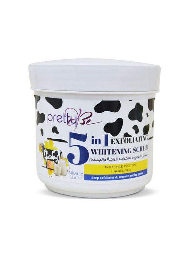 5 in 1 Exfoliating Face & Body Scrub With Milk Prtein Extract 550ml