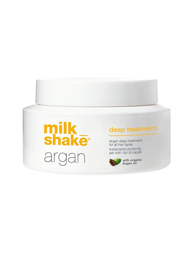 Argan Deep Treatment Mask – Nourishing Hair Treatment with Organic Argan Oil & Wheat Proteins – Anti-Frizz, Hydrating & Color-Safe Hair Mask for Soft, Shiny, Manageable Hair, 200ml