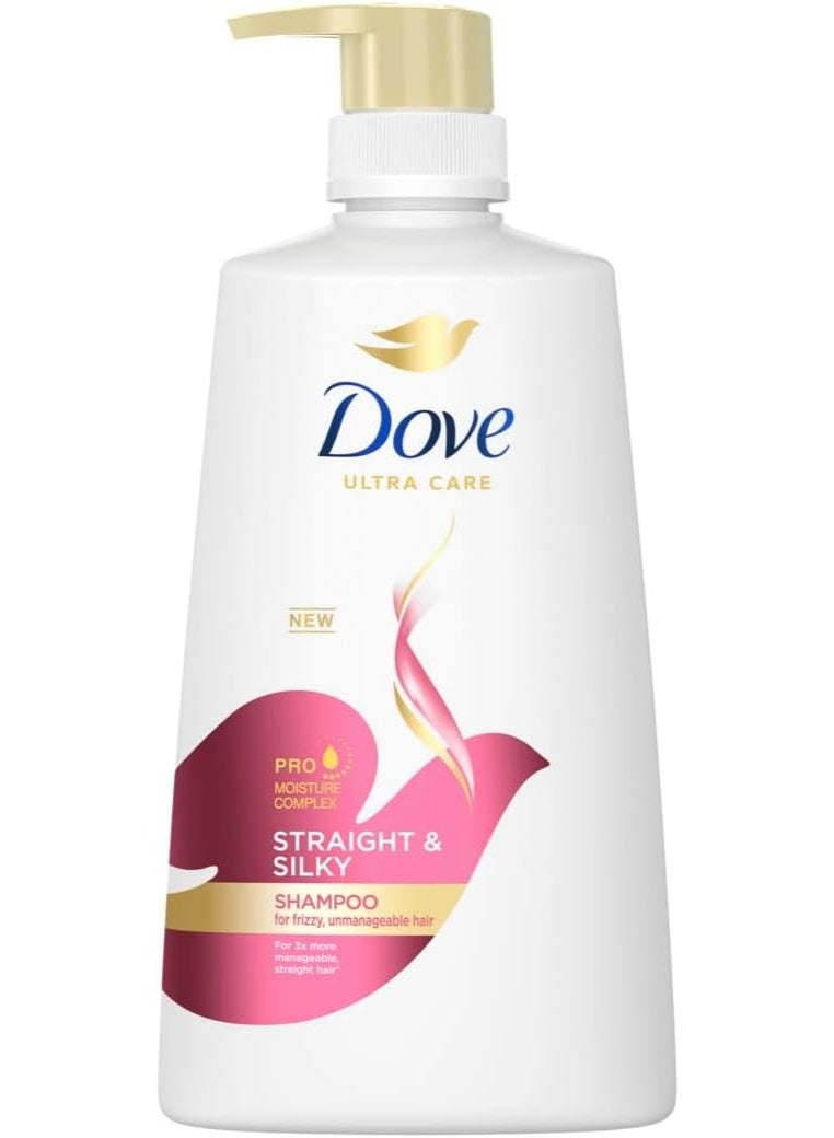 DOVE STRAIGHT & SILKY SHAMPOO FOR FRIZZY UNMANAGEABLE HAIR 680 ML (680 ml)