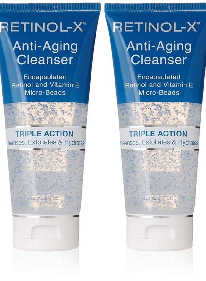 Skincare Anti-Aging Cleanse 5oz Tube Triple Action (2 Pack)