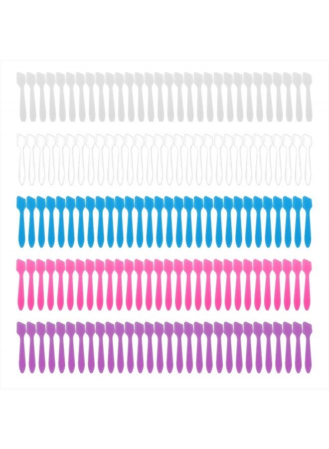 150 Pack MINI Makeup Spatulas, Reusable Cream Tip Spatulas Frosted Cosmetic Spatulas Scoops by Accmor