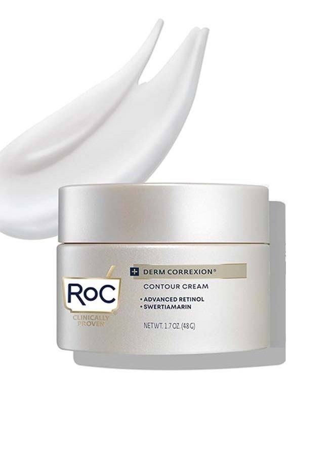 Derm Correxion Neck Cream with Hyaluronic Acid and Advanced Retinol to visibly Tighten & Lift Horizontal Neck Lines, Facial Moisturiser to Contour Face, Neck + Jaw, (1.7 oz)