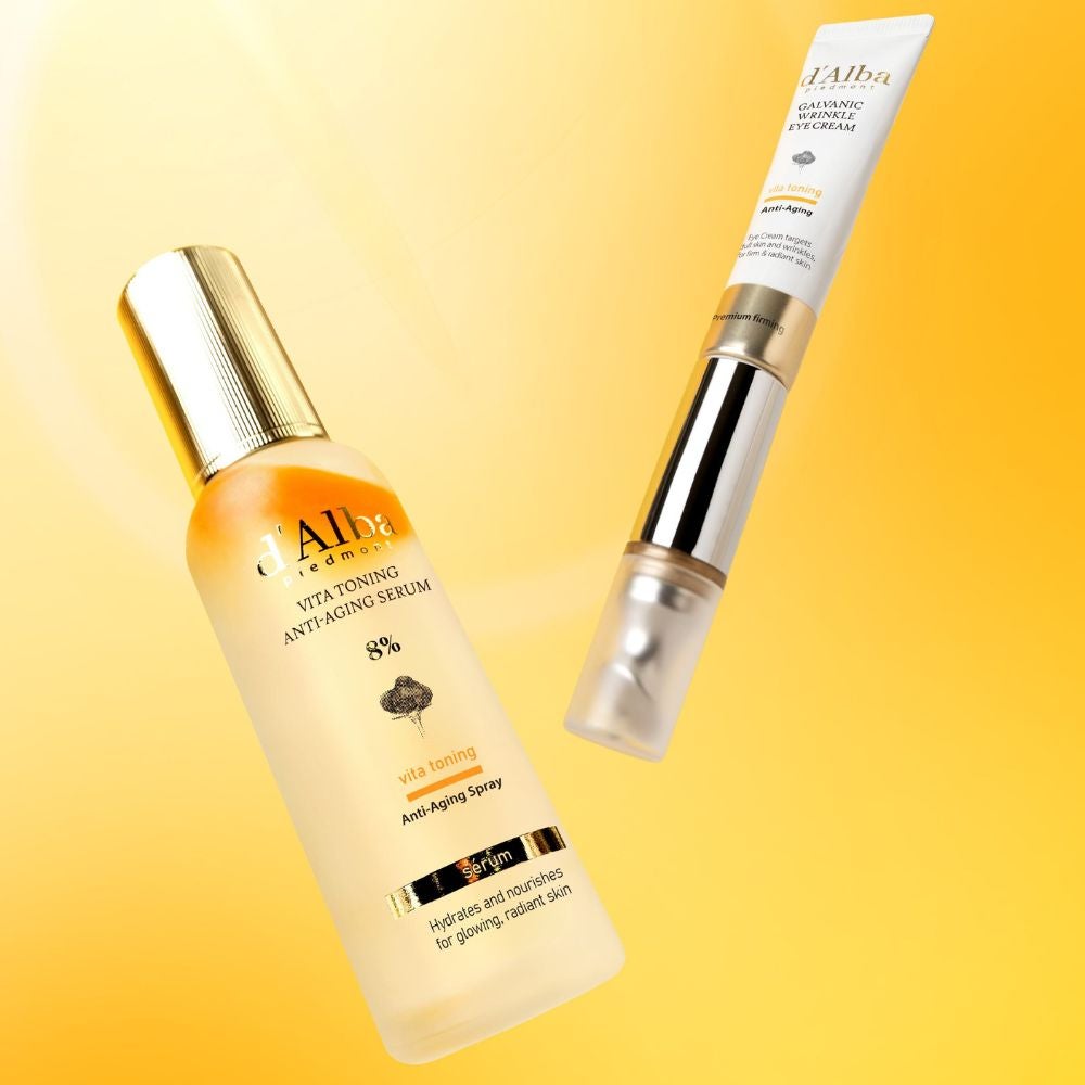 Premium Vegan Vita Anti-Aging Mist & Eye Cream 2-Piece Gift Set
- Vita Toning Galvanic Wrinkle Eye Cream 15ml
- Vita Toning Anti-Aging Spray Serum 8% 70ml - image 6