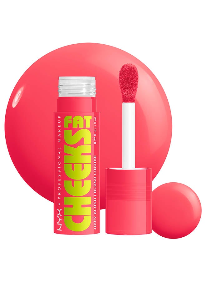 Fat Cheeks Juicy Blush, Liquid Blush, 12 HR Wear, Bouncin Berry
