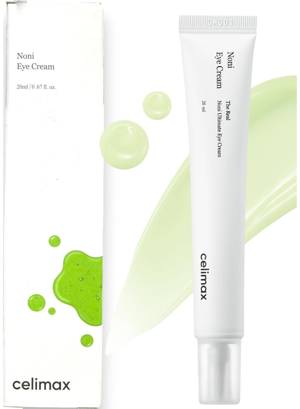 celimax Real Noni Eye Cream | with Noni Extract & Bakuchiol (Retinol), Anti Aging, For Wrinkle, Crows Feet & Under Eye, Dark Circles, Brightening, Hydrating, Sensitive For Skin, Korean Skincare, 20ml