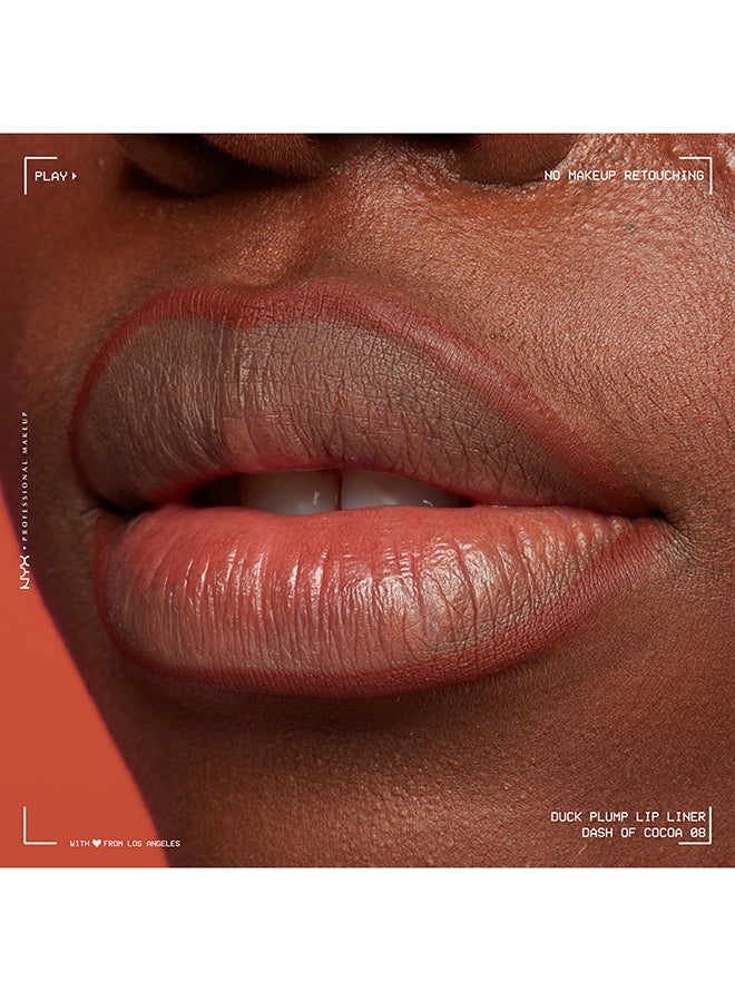 Duck Plump Plumping Lip Liner Lip Liner Up To 10 HR Wear Matte Finish Dash of Cocoa - image 5