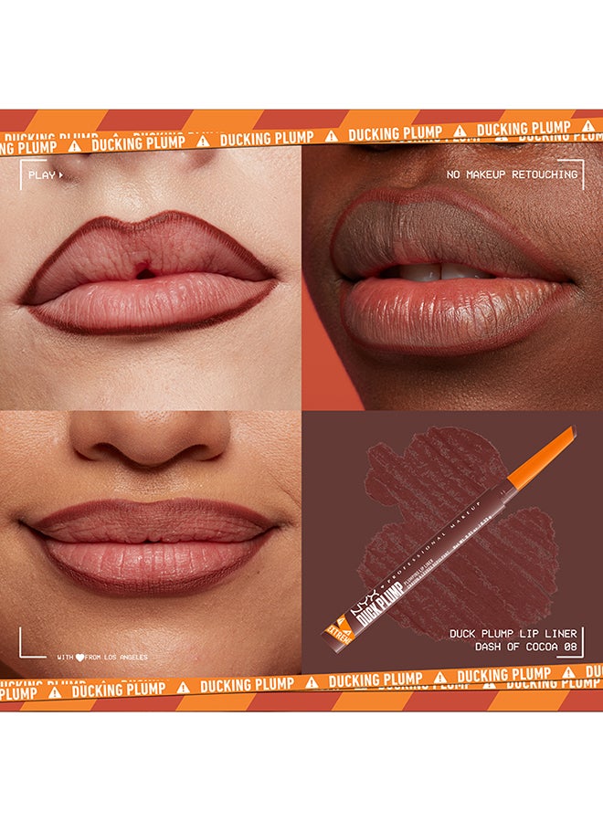 Duck Plump Plumping Lip Liner Lip Liner Up To 10 HR Wear Matte Finish Dash of Cocoa - image 6