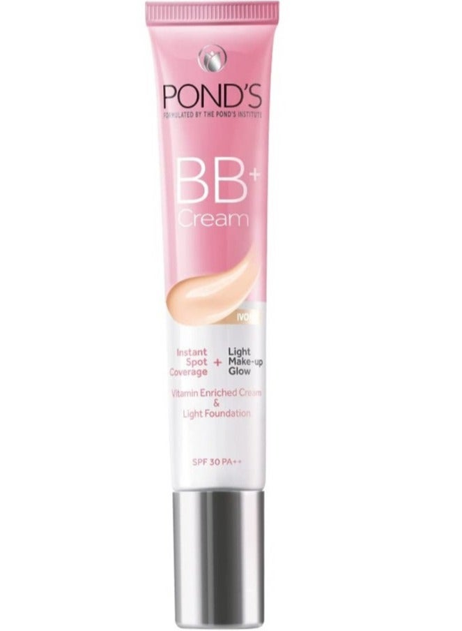 BB+ Cream, Instant Spot Coverage + Light Make-up Glow, Ivory 18g