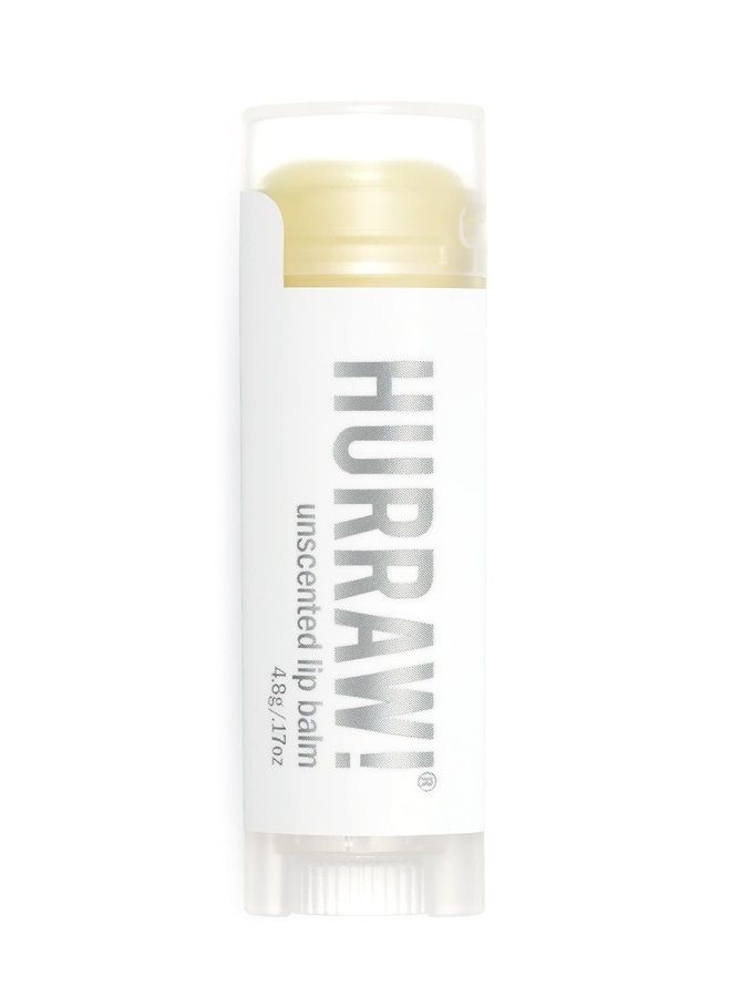 Hurraw! Unscented Lip Balm: Organic, Certified Vegan, Cruelty and Gluten Free. Non-GMO, 100% Natural Ingredients. Bee, Shea, Soy and Palm Free. Made in USA