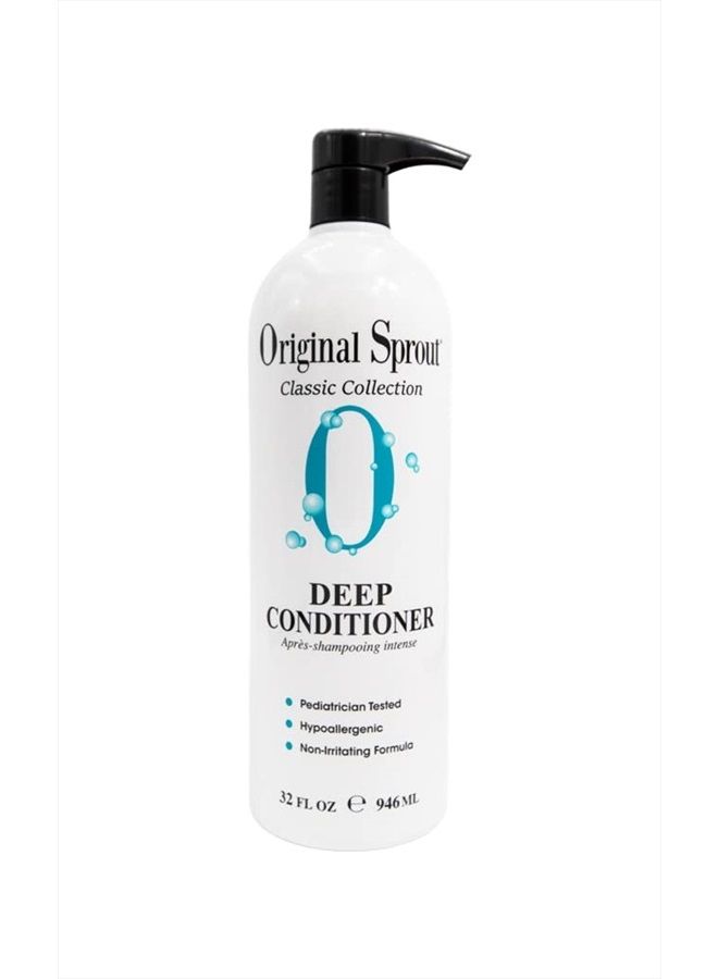 Classic Deep Conditioner for Dry or Damaged Hair, For Baby's, Toddlers, Kids, Teens, and Adult Women & Men, For All Hair Types including Curly, (32 oz/Ounce)