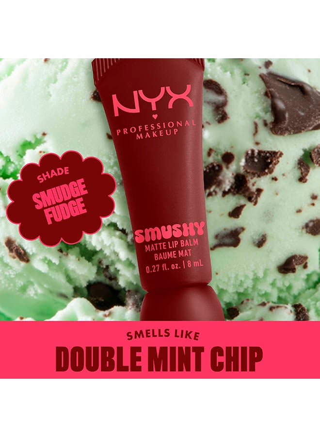 Smushy Matte Lip Balm, Soft Diffused Color, Matte FinishSmudge Fudge - image 3