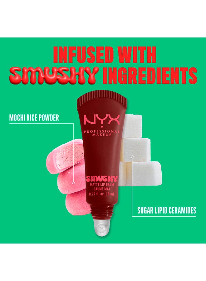 Smushy Matte Lip Balm, Soft Diffused Color, Matte FinishSmudge Fudge - image 5
