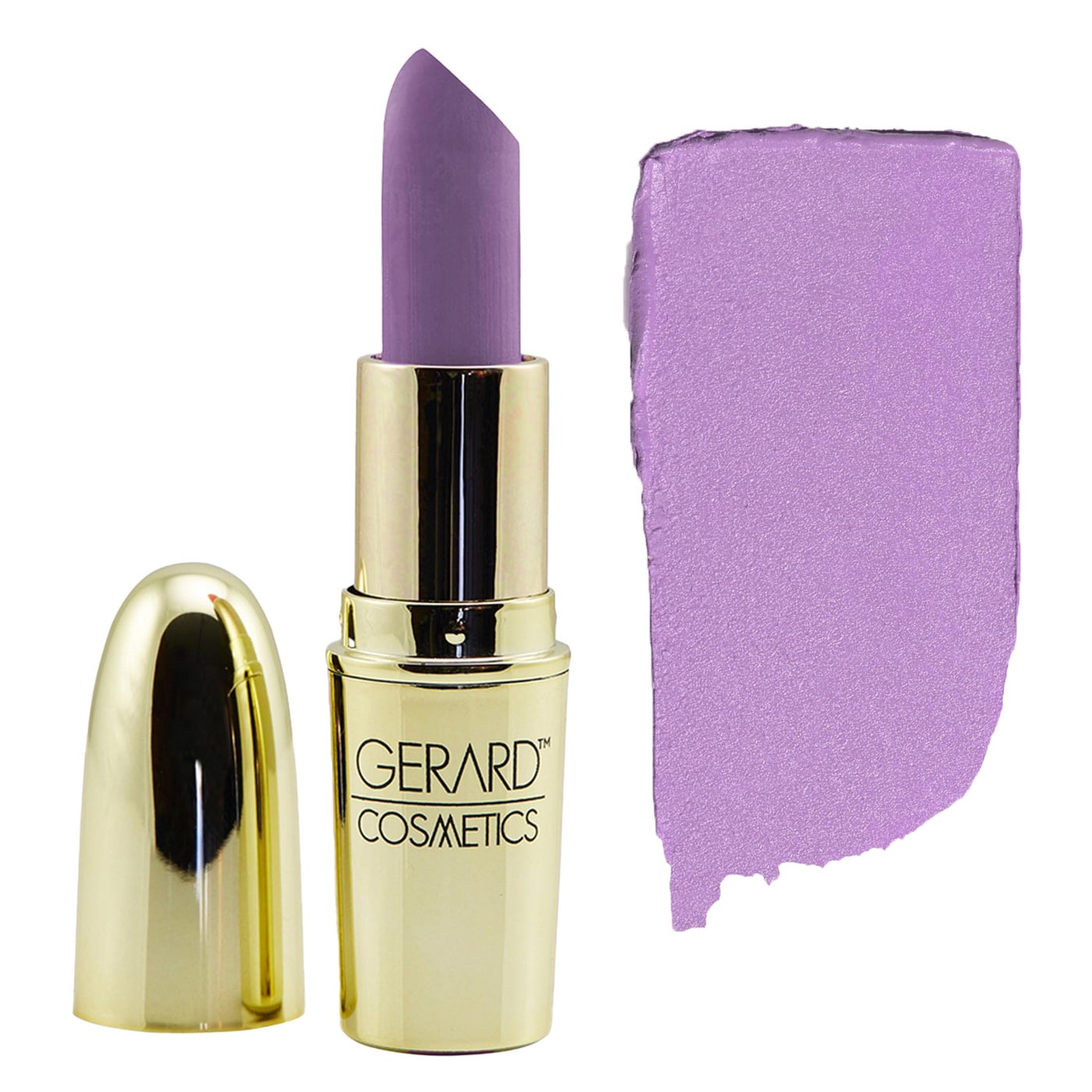 Gerard Cosmetics Lipstick Lilac Moon, Bright Purple Lipstick with Comfort Matte Finish, Highly Pigmented, Smooth Formula with Hydrating Ingredients, Cruelty Free & Made in USA