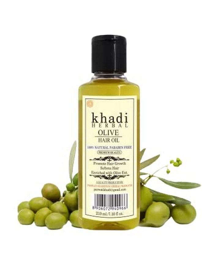 Herbigiri Herbal Organic Olive Hair Oil 210Ml, Pack Of 1, Rich in Vitamins A, E and Antioxidants.