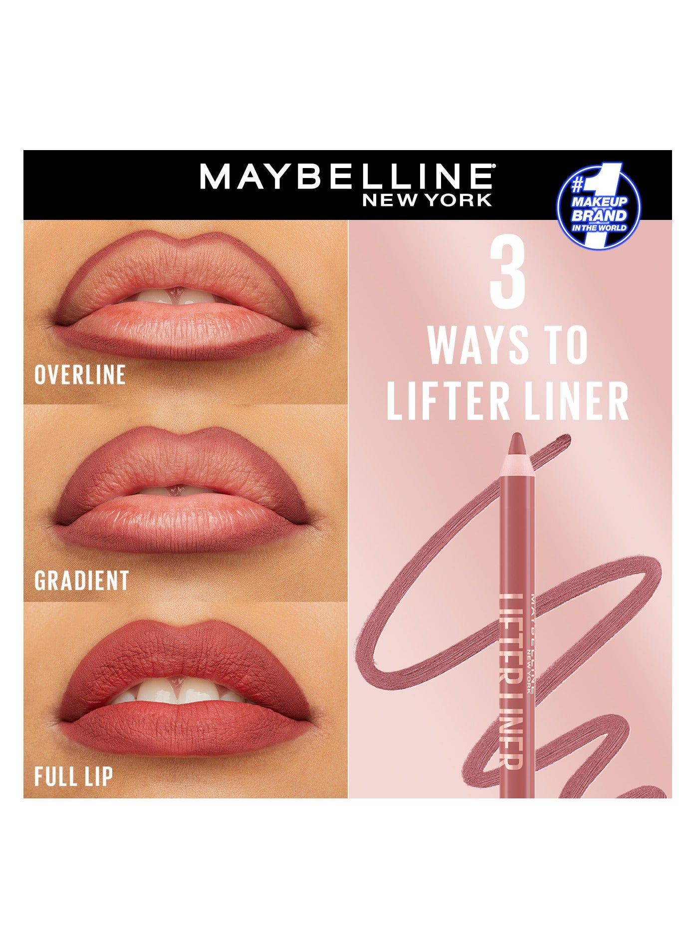 MAYBELLINE LIFTER LINER 07 BIG LIFT - Lip Liner Makeup with Hyaluronic Acid - image 6