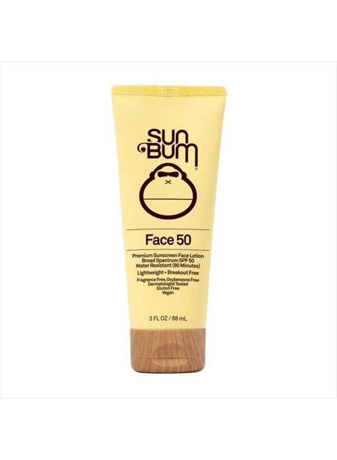 Original SPF 50 Sunscreen Face Lotion | Vegan and Hawaii 104 Reef Act Compliant (Octinoxate & Oxybenzone Free) Broad Spectrum Fragrance-Free Moisturizing UVA/UVB Sunscreen with Vitamin E|3oz