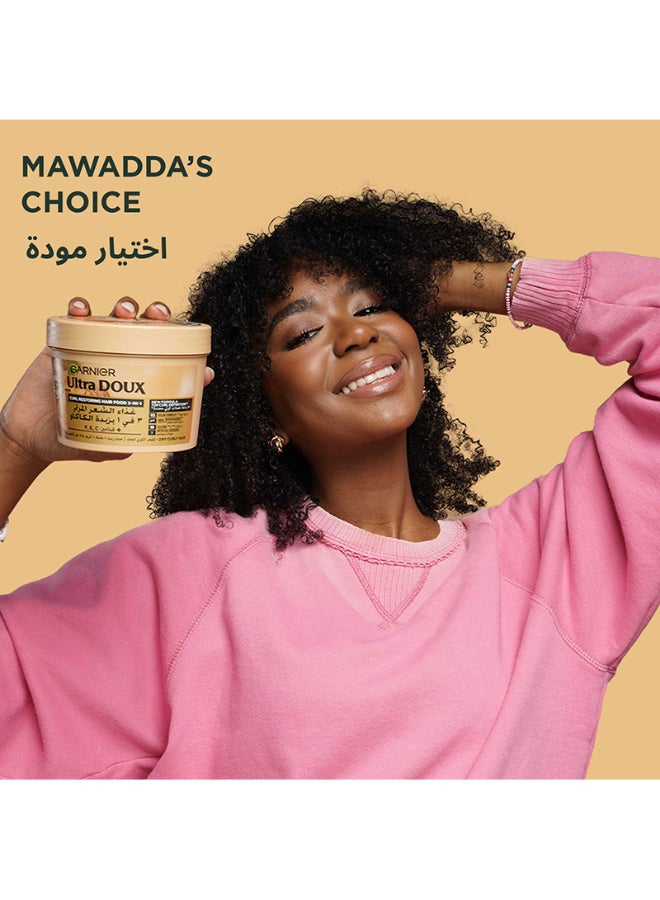 Ultra Doux Hair Food Curls Restoring Cocoa Butter 3-in-1 Hair Mask for Dry Curly Hair 390ML - image 5