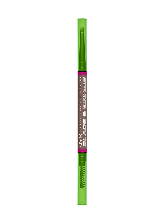Blade And Shade Dual Edged Brow Pencil Up to 16HR wear Smooth-glide pigment Cool Ash Brown