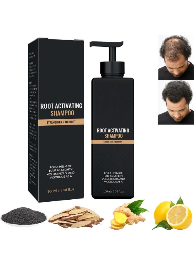 1pcs Root Activating Shampoo, Strengthens Hair, Removes Loose Dandruff Flakes, Fluffy Hair Care Shampoo