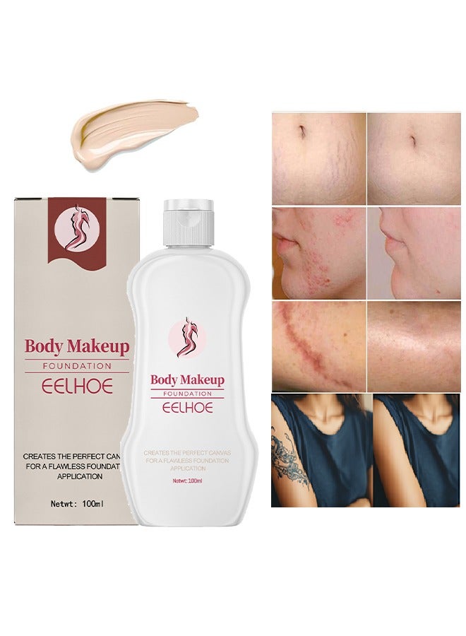 Body Makeup Foundation-Coverage Perfector Tatoo Concealer Waterproof Covering Body Tattoo Scars 100ml