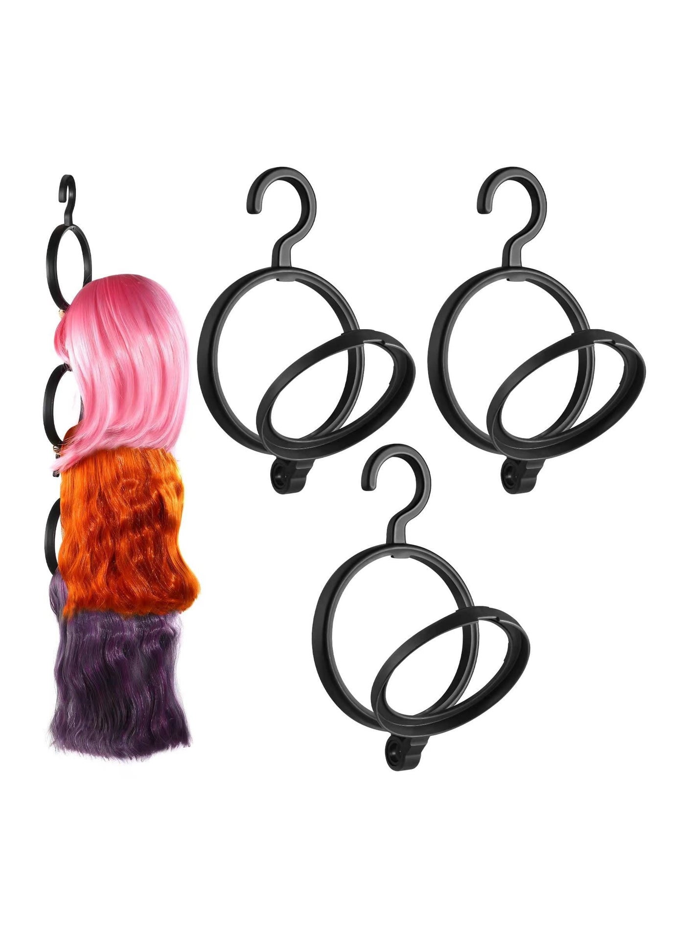 Hanging Wig Stand Premium Wig Hanger for Multiple Wigs for Display Storage Styling Portable Wig Stands Keep the Wig in Shape & Perfect