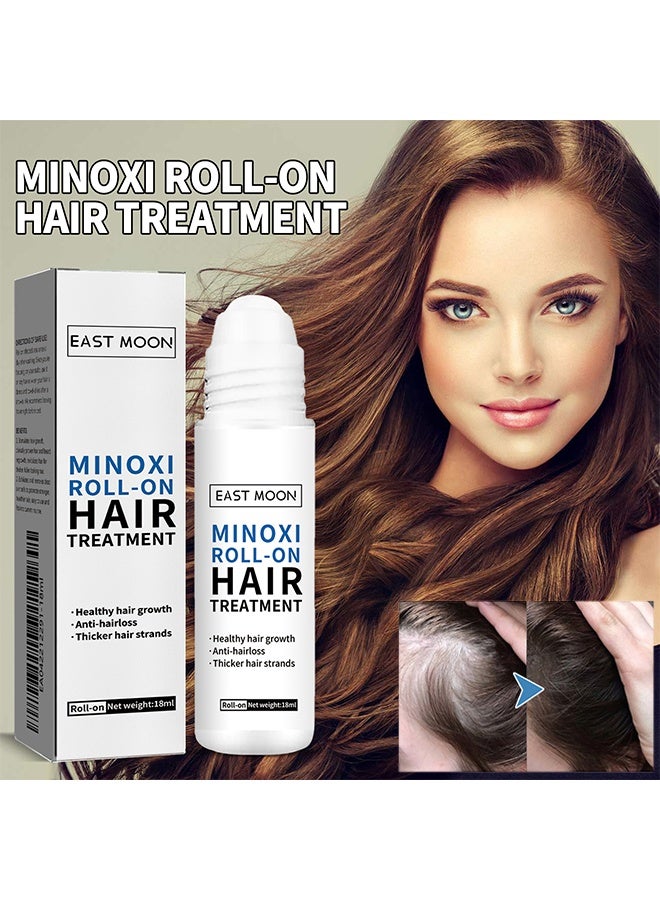 Minoxi Roll-on Hair Treatment, Roll-on Thick Hair Oil, Moisturizing And Strengthening Hair, Fixing Hair, Repairing Hairline And Thick Hair, Man Beard Growth Oil 18ml