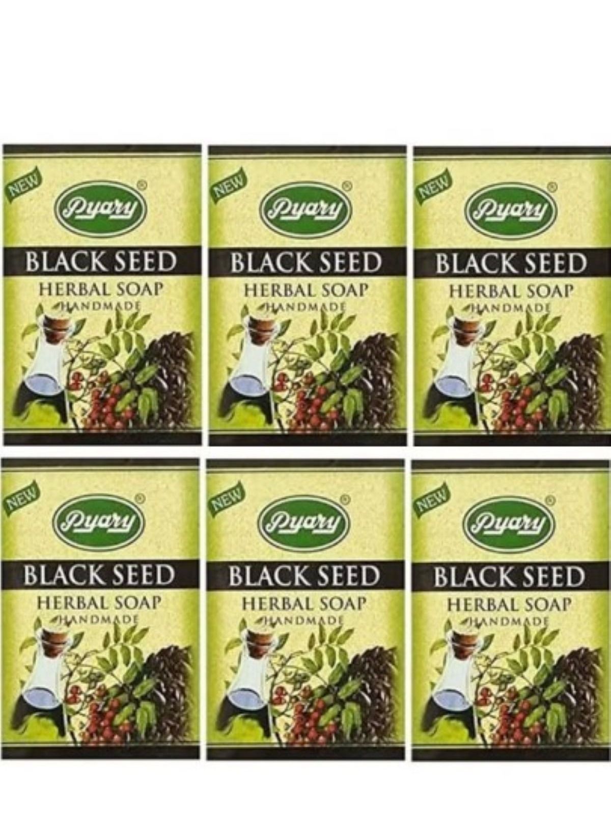 Pack Of 6 Black Seed Herbal Soap