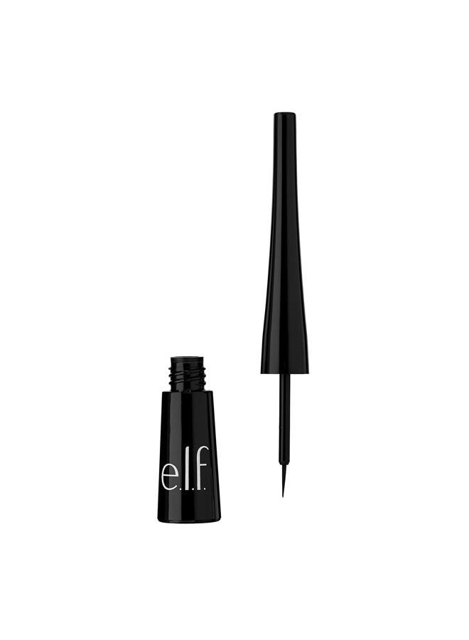 Liquid Eyeliner, High-pigment Liquid Eyeliner With Extra-Fine Brush Tip, Easy Glide Smudge-proof Formula, Jet Black