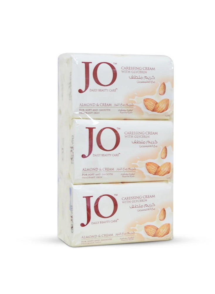 Jo Soap Almond & Cream 125Gm X6 Value Pack New