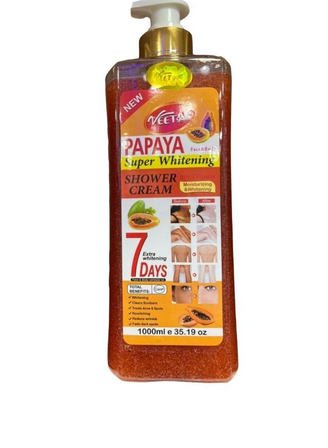 Papaya Super Whitening Shower Cream 1000 ML