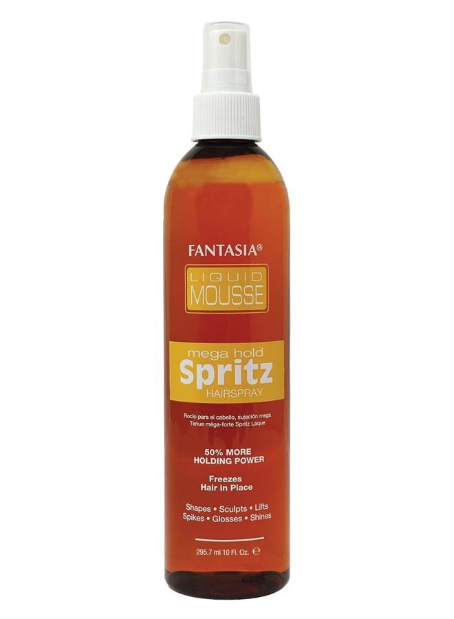 Liquid Mousse Spritz Hair Spray Mega Hold 10.0 Fl Oz (Pack of 1)