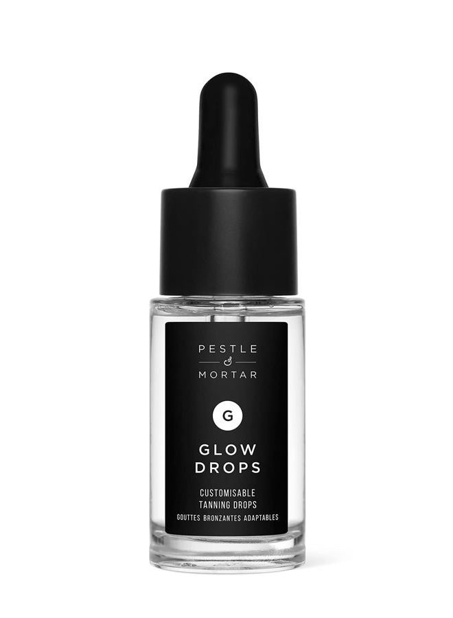 Glow Drops - Sunless Self-Tan with Hyaluronic Acid. Customisable Self Tanner- For Men & Women,15ml