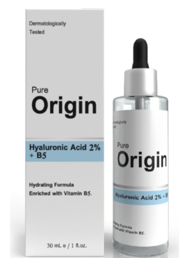 Pure Origin Hyaluronic Acid 2% + B5 Serum 30ml