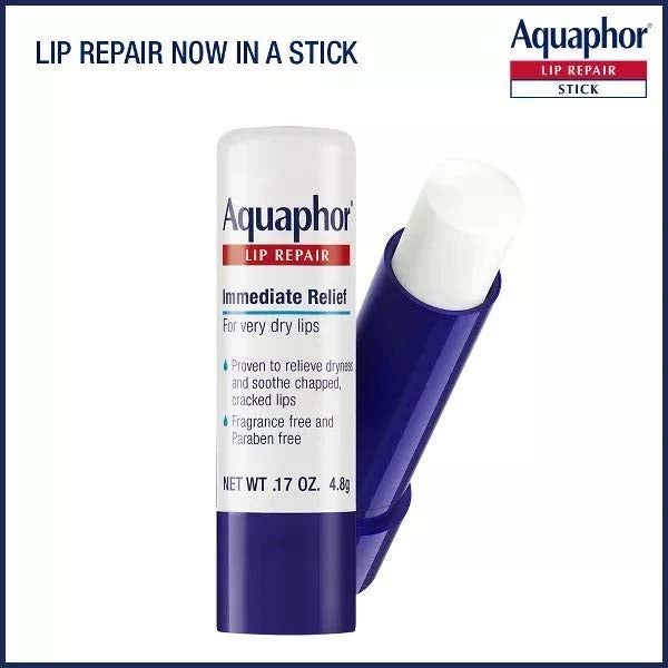 Lip Repair Stick Lip Balm Value Pack (0.51 Oz Total, Pack of 3) – Daily Moisturizing Care for Dry & Chapped Lips, with Shea Butter & Vitamins, Fragrance-Free