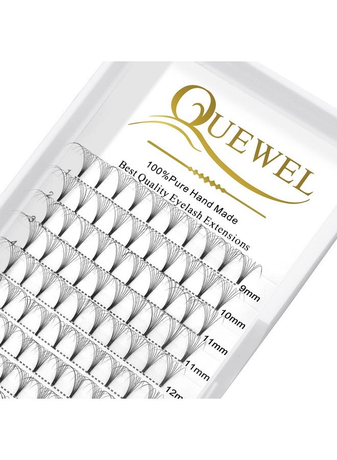 QUEWEL Volume Lash Extensions 8D 0.07mm D Curl MIX-9-16mm Short Stem Premade Fans Soft|Optinal 3D|4D|5D|6D|7D|8D 0.07/0.10mm C/D 8-20mm Mix-9-16mm 12-15mm 8-15mm|(8D 0.07D MIX9-16)