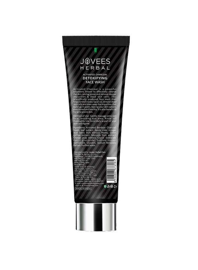 Jovees Herbal Activated Charcoal Detox Face Wash 120ml | Deep Pore Cleansing, Oil Control | Removes Dirt & Impurities | For Oily & Acne-Prone Skin - image 2