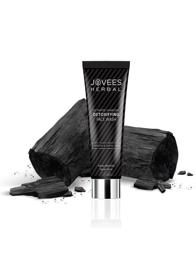Jovees Herbal Activated Charcoal Detox Face Wash 120ml | Deep Pore Cleansing, Oil Control | Removes Dirt & Impurities | For Oily & Acne-Prone Skin - image 3