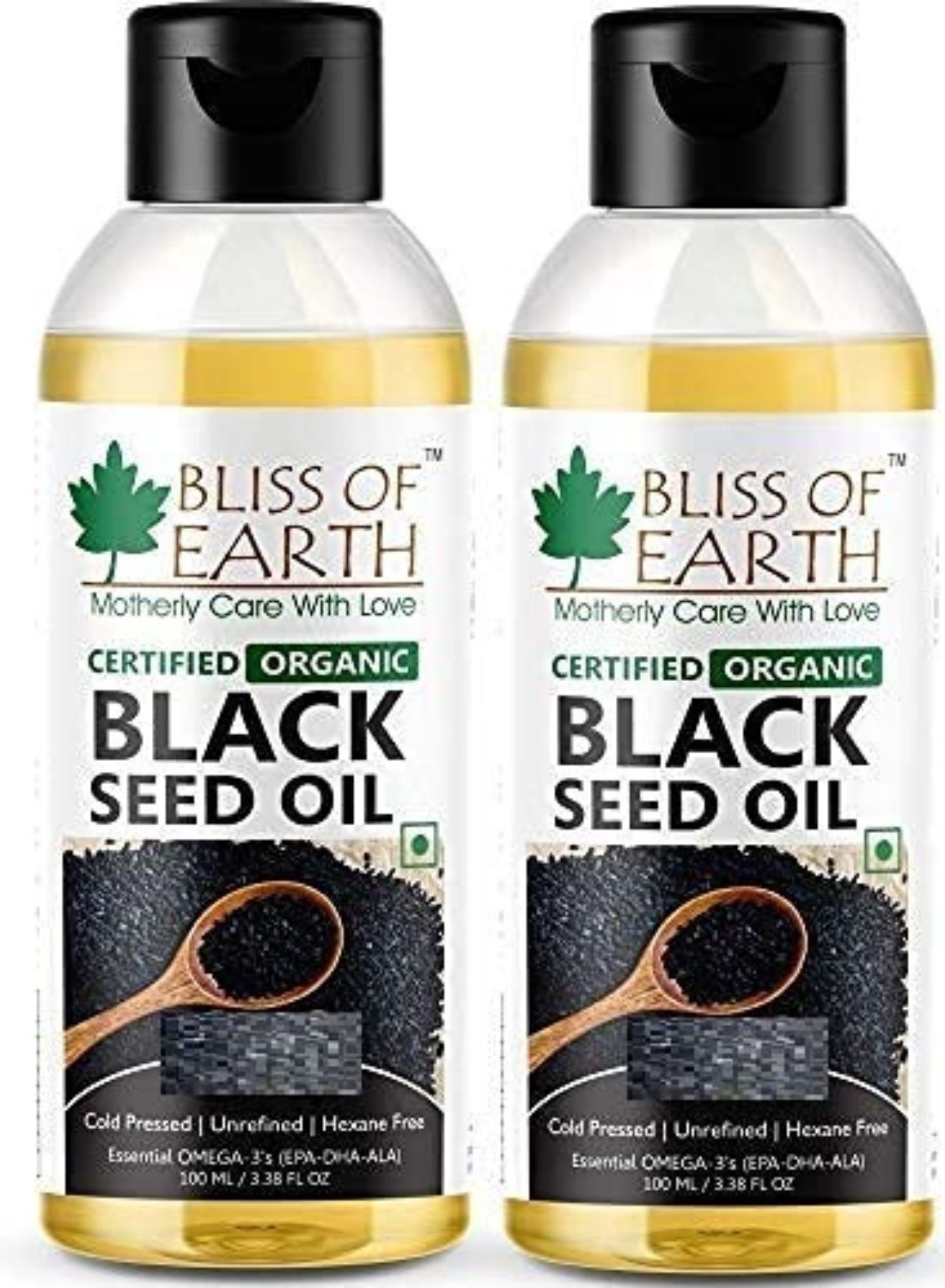 Bliss of Earth Certified Organic Black Seed Oil Kalonji Oil  2X100GM Immune System Booster Digestive Support …