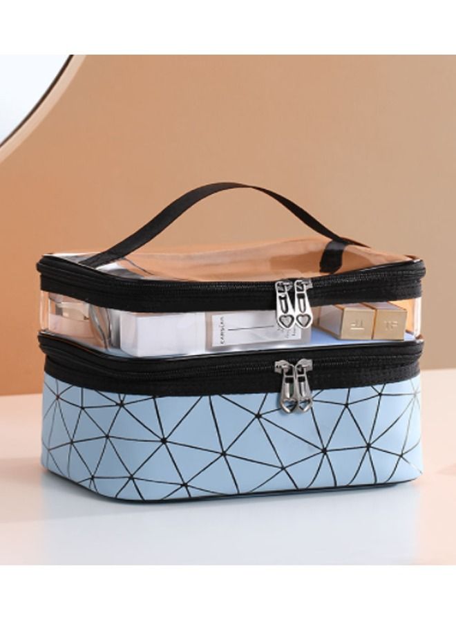 Double Layer Waterproof Portable Makeup Cosmetics Bag
