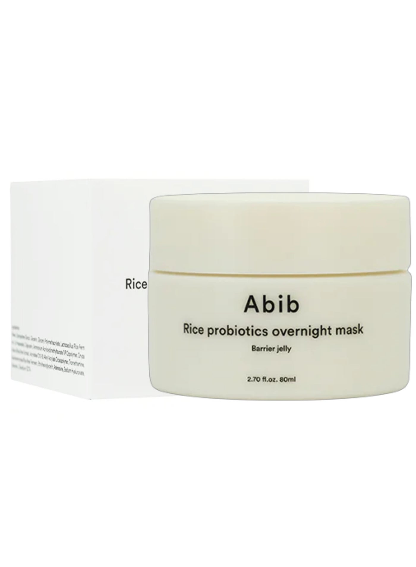 Rice Probiotics Overnight Mask, Barrier Jelly 2.70 Fl Oz (80ml)