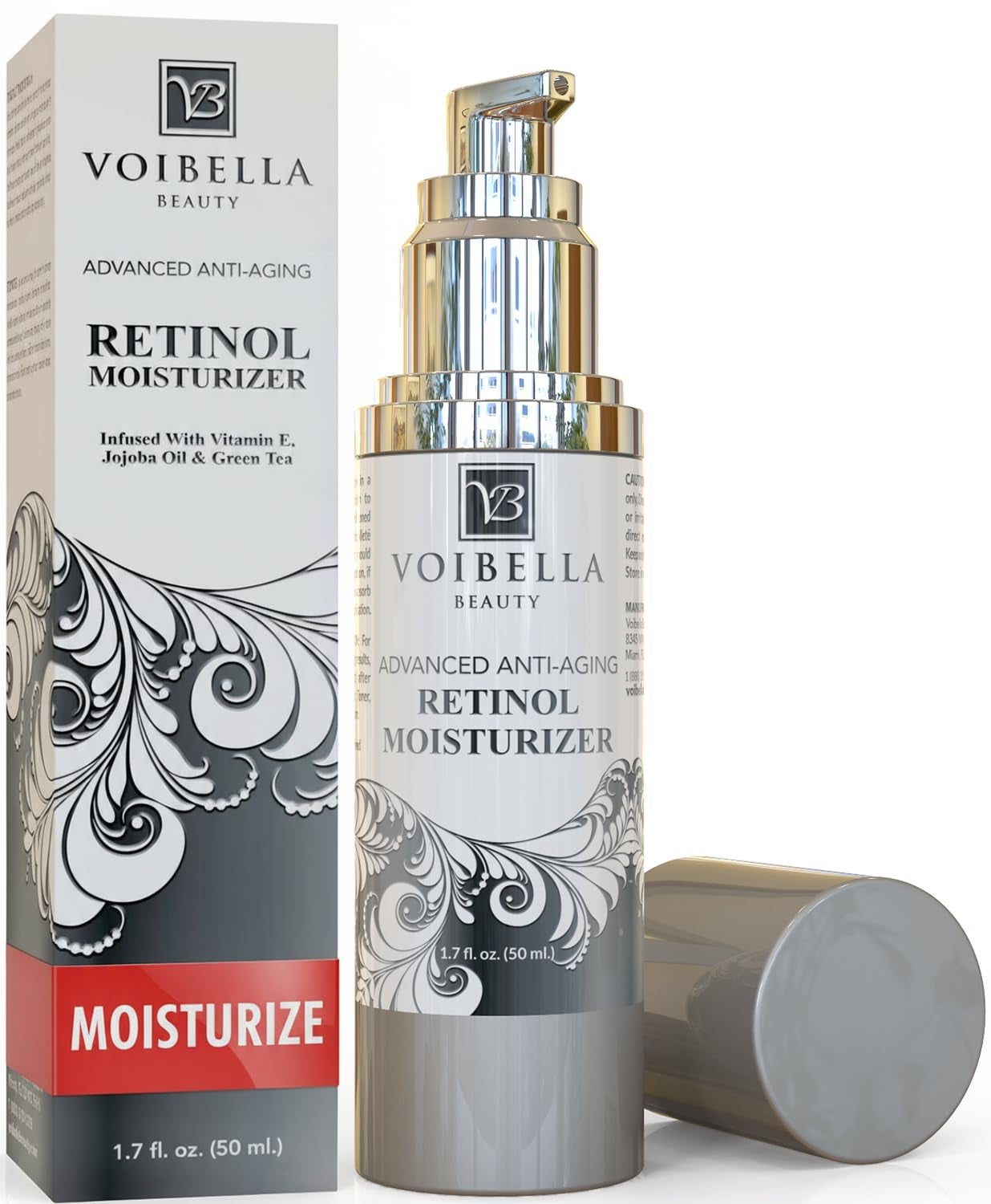 Advanced Organic Retinol Pore Refining Night Cream with Hyaluronic Acid, Anti-Aging Facial Moisturizer For Women - Anti-Wrinkle Help, Dark Spot Better Appearance and Collagen Support For Face & Neck