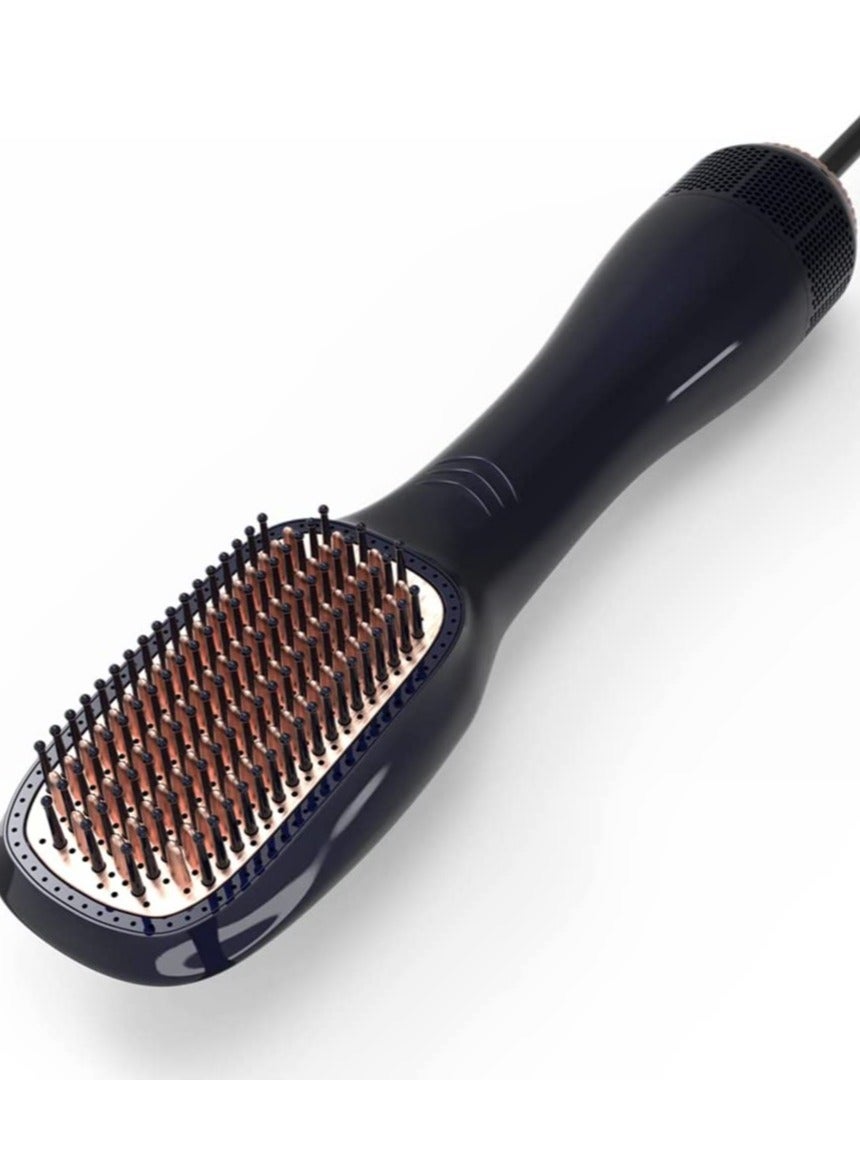 Hair Dryer Brush 3 in 1 Hot Air Brushes Blow Dryer Brush Hair Comb One Step Electric Hair Brushes Hair Straightener (gold)