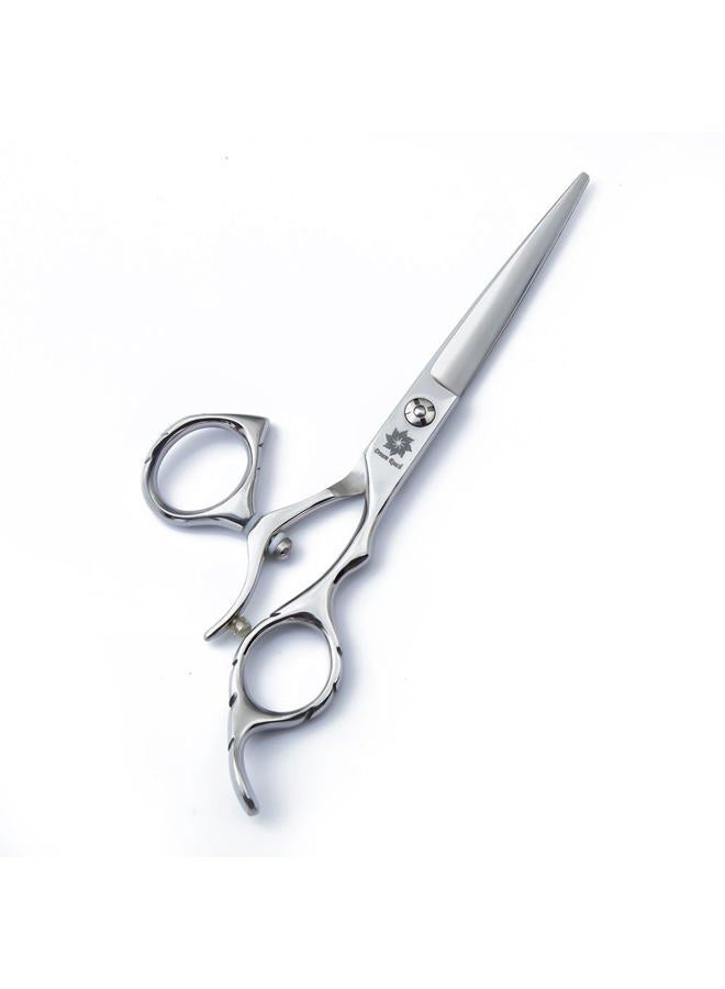 HIGH-END SERIES Japanese 440C Stainless 6.0" 360° Swivel Thumb Ring Professional Barber Razor Edge Hairdressing Straight Cutting Scissors